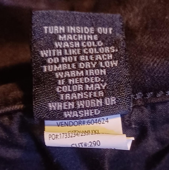 Black Denim Pants with Buckle Straps - Picture 7 of 7